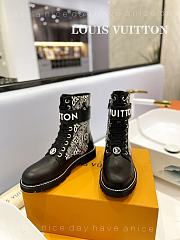 Fortok Louis Vuitton Metropolis Flat Rangers 1854 Grey Boot - 2
