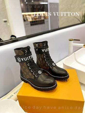 Fortok Louis Vuitton Metropolis Flat Rangers Brown Boot