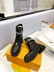 Fortok Louis Vuitton Flat Rangers Boots Black - 3