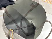 Fortok Chloe Spin Tote Bag In Grey Grained Leather 27x30x14cm - 5