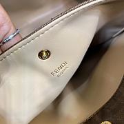 Fortok Fendi Peekaboo X-lite Bag Black Velvet Leather 42x12x32cm - 5