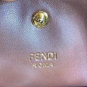 Fortok Fendi Peekaboo X-lite Bag Green Velvet Leather 42x12x32cm - 5