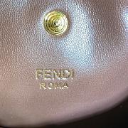 Fortok Fendi Peekaboo X-lite Bag Brown Velvet Leather 42x12x32cm - 5