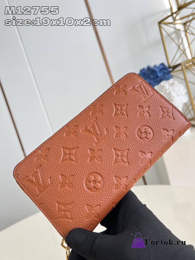 Fortok Louis Vuitton Zippy Wallet Brown M12755 19x10x2cm - 1