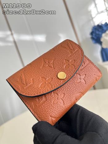 Fortok Louis Vuitton Rosalie Coin Purse Brown M11989 11x8x2cm 
