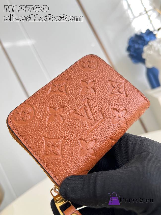 Fortok Louis Vuitton Zippy Coin Purse Brown M12760 11x8x2cm - 1