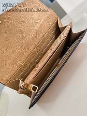 Fortok Louis Vuitton Emilie Wallet Biocolor Biege & Brown M12757 19x10x2cm - 5