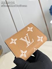 Fortok Louis Vuitton Cléa Wallet Biocolor Biege & Brown M11901 11x8x3cm - 4