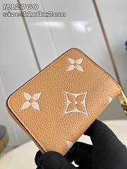 Fortok Louis Vuitton Zippy Coin Purse Biocolor Biege & Brown M12760 11x8x2cm - 2