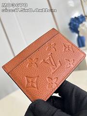 Fortok Louis Vuitton Card Wallet Brown M83678 7.5x0.4x11cm - 2
