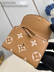 Fortok Louis Vuitton Rosalie Coin Purse Biocolor Biege & Brown M11989 11x8x2cm - 5