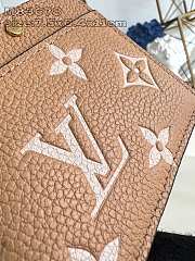 Fortok Louis Vuitton Card Wallet Biocolor Biege & Brown M83678 7.5x0.4x11cm - 5
