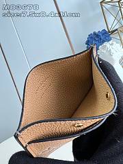 Fortok Louis Vuitton Card Wallet Biocolor Biege & Brown M83678 7.5x0.4x11cm - 2