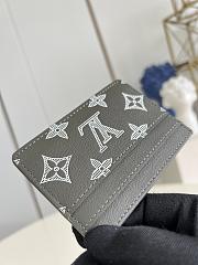 Fortok Louis Vuitton Card Wallet Olive Green M12503 11x7x1.5cm - 3