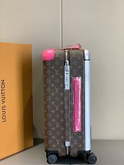 Fortok Louis Vuitton Horizon Four-wheeled Trolley Case Brown & Pink 38x55x21cm - 5