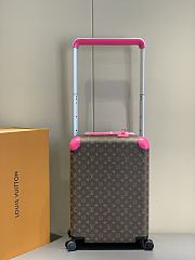 Fortok Louis Vuitton Horizon Four-wheeled Trolley Case Brown & Pink 38x55x21cm - 4