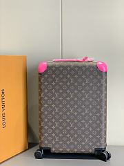 Fortok Louis Vuitton Horizon Four-wheeled Trolley Case Brown & Pink 38x55x21cm - 3