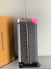 Fortok Louis Vuitton Horizon Four-wheeled Trolley Case Brown & Pink 38x55x21cm - 2