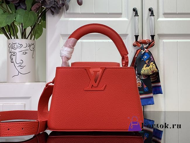 Fortok Louis Vuitton Capucines Mini Bag Red M48865 21x8x13.6cm - 1