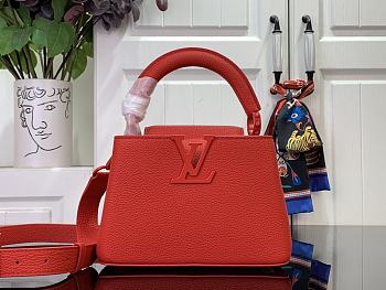 Fortok Louis Vuitton Capucines Mini Bag Red M48865 21x8x13.6cm