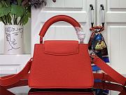 Fortok Louis Vuitton Capucines Mini Bag Red M48865 21x8x13.6cm - 3