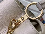 Fortok Louis Vuitton Capucines BB Bag Cream Taurillon Leather M11964 27x17.3x9cm - 5