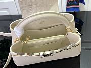 Fortok Louis Vuitton Capucines BB Bag Cream Taurillon Leather M11964 27x17.3x9cm - 4