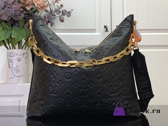 Fortok Louis Vuitton Coussin Hobo MM Bag Black M12068 33x10x38cm  - 1