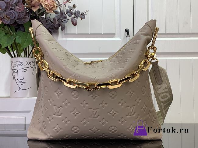 Fortok Louis Vuitton Coussin Hobo MM Bag Beige M12071 33x10x38cm  - 1