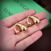Fortok Bottega Veneta Double Sided Water Drop Earrings Gold / Silver - 1