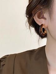 Fortok Bottega Veneta Hoop Earrings - 6