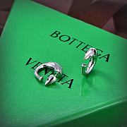 Fortok Bottega Veneta Sardine Hoop Earrings Gold/ Silver - 4