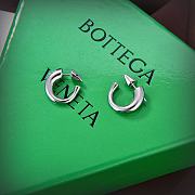 Fortok Bottega Veneta Sardine Hoop Earrings Gold/ Silver - 2