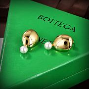 Fortok Bottega Veneta Pearl Gold Earrings  - 5