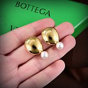 Fortok Bottega Veneta Pearl Gold Earrings  - 4