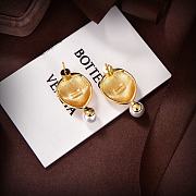 Fortok Bottega Veneta Pearl Gold Earrings  - 3