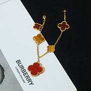 Fortok Van Cleef & Arpels Magic Alhambra Bracelet In Gold & Red - 1