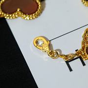 Fortok Van Cleef & Arpels Magic Alhambra Bracelet In Gold & Red - 5