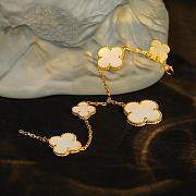 Fortok Van Cleef & Arpels White Magic Alhambra Bracelet In Gold - 4