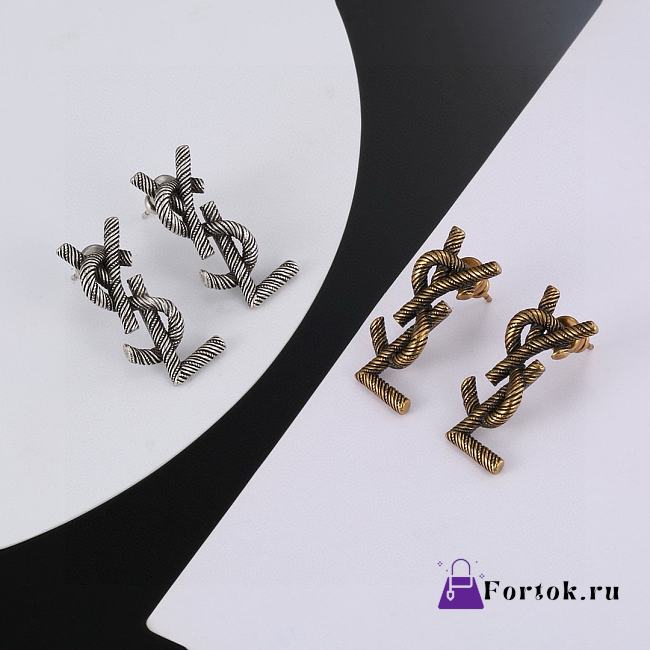 Fortok Saint Laurent Classic Earrings Gold / Silver - 1