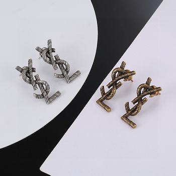 Fortok Saint Laurent Classic Earrings Gold / Silver
