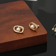 Fortok Dior Gold CD Earrings - 5