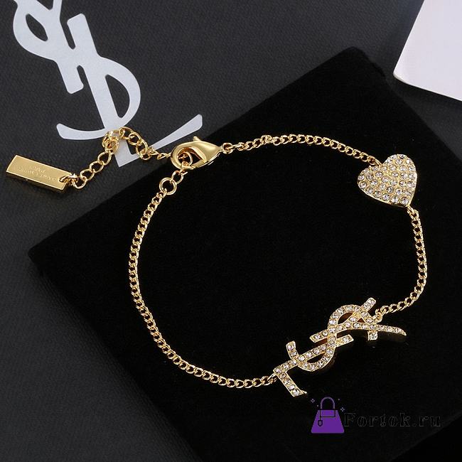 Fortok Saint Laurent Alphabet Diamond Bracelet - 1