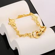 Fortok Louis Vuitton Letter Bracelet Gold - 6