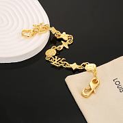 Fortok Louis Vuitton Letter Bracelet Gold - 5