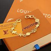 Fortok Louis Vuitton Letter Bracelet Gold - 2