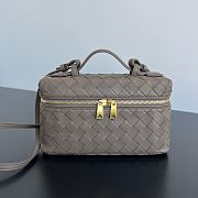 Fortok Bottega Veneta Vanity Case Rope Cosmetic Bag Pinecone 22x12.5x5cm - 1