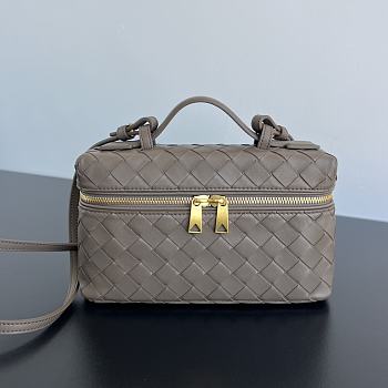 Fortok Bottega Veneta Vanity Case Rope Cosmetic Bag Pinecone 22x12.5x5cm