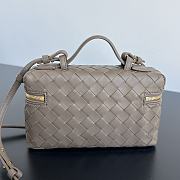 Fortok Bottega Veneta Vanity Case Rope Cosmetic Bag Pinecone 22x12.5x5cm - 5