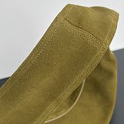 Fortok Bottega Veneta Large Suede Hop Bag Green 803976 54x24x13cm - 6